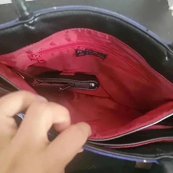 Frankie & Johnnie Vintage New York Handbag Dancing Skyline NYC Tote Beaded Roomy - Picture 5 of 7